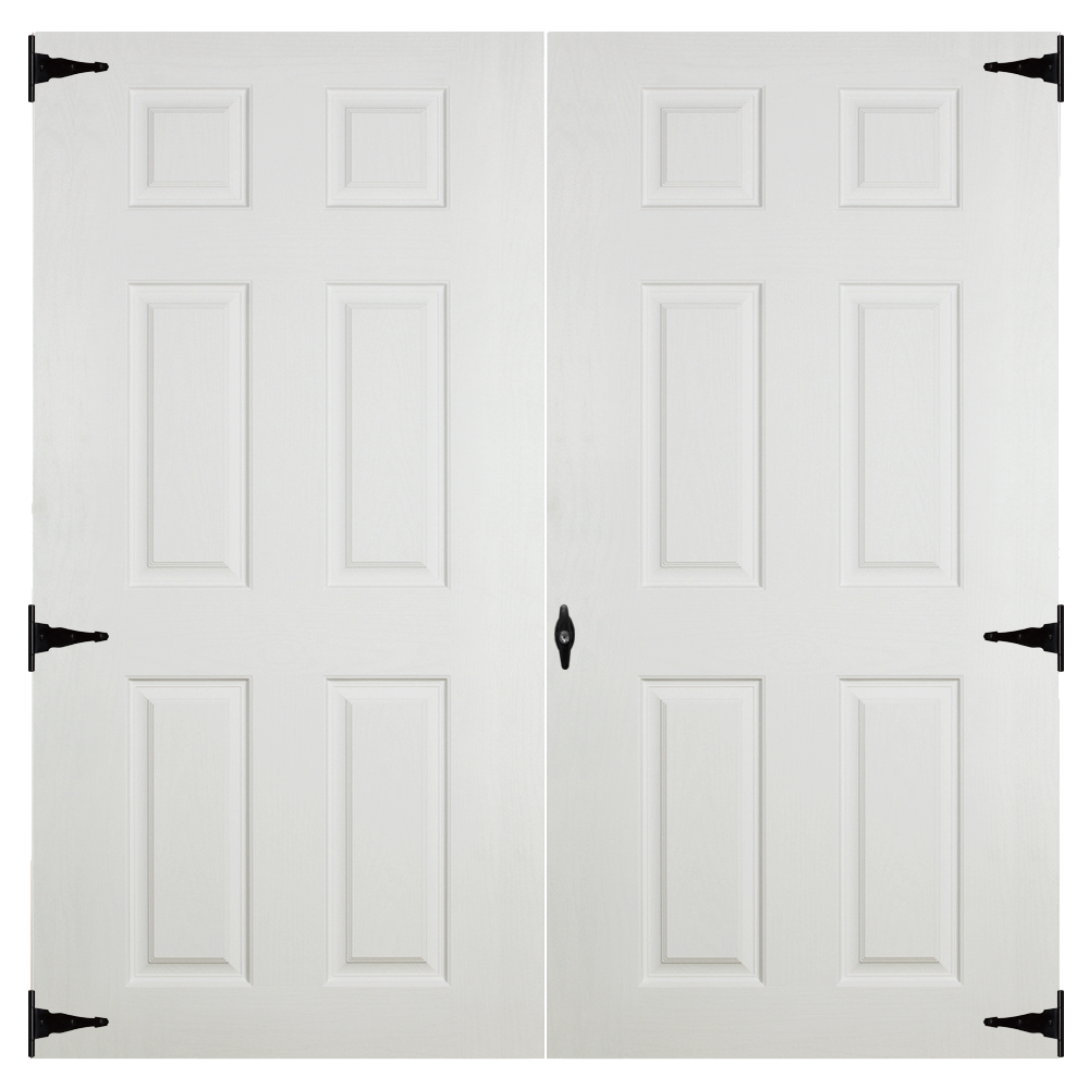 fiberglass slab 6ft double doors for sheds and garages
