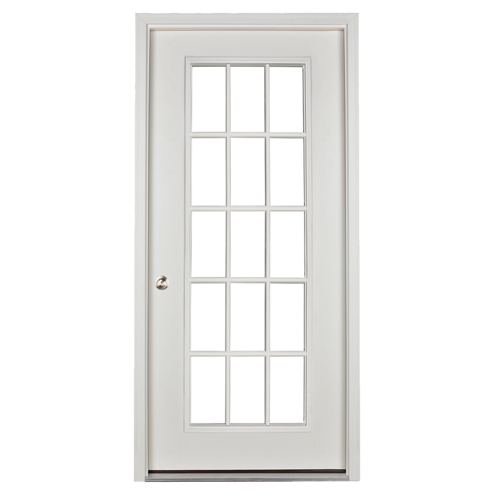 prehung 15 lite door for sheds and garages