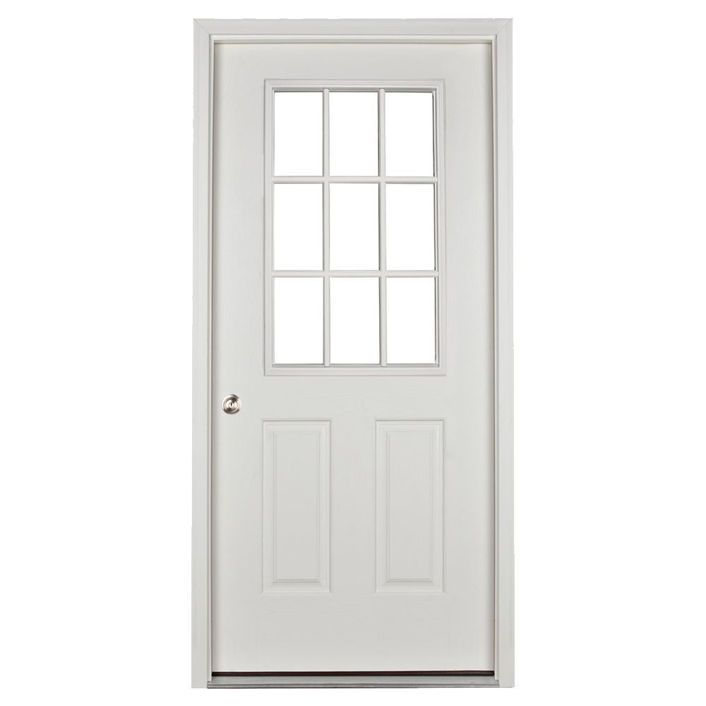 prehung 9 lite door for sheds and garages