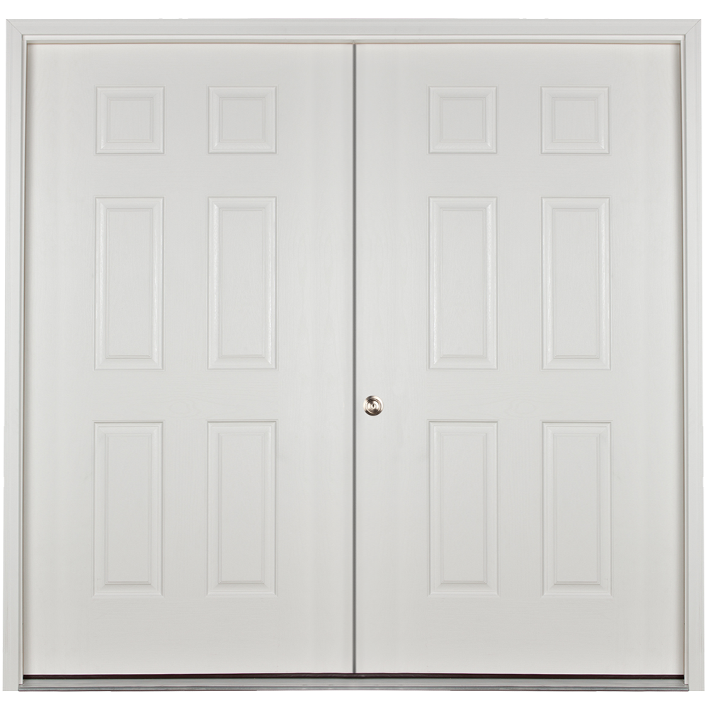prehung solid 6ft double door for sheds and garages