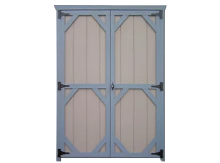 colonial 4 foot double door for sheds garages