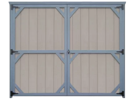 colonial 7 ft double door for sheds
