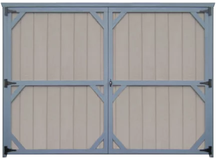colonial 8 ft double door for sheds