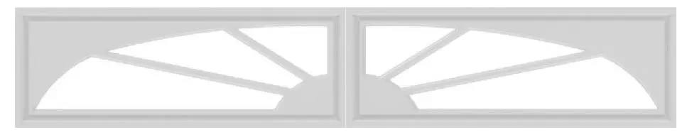 sunburst garage window