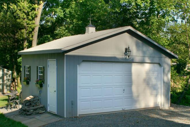 Watch a 20x20 Prefab Garage Building Being Assembled 3 2 car 20x20 prefab garage